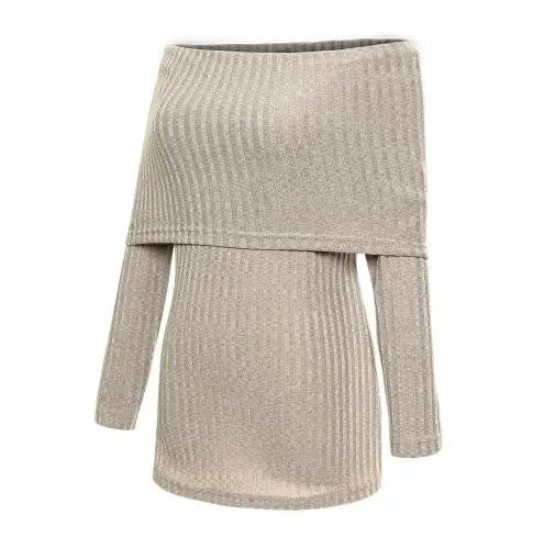 5 Colorswomen Sweaters Pullovers Sweater Long Sleeve Off Shoulder Pullovers Gv350 11