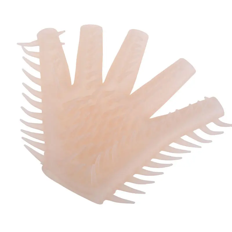 5 Fingerless Sauna / Massage Love Glove Silicone Soft Spike Gloves New 1