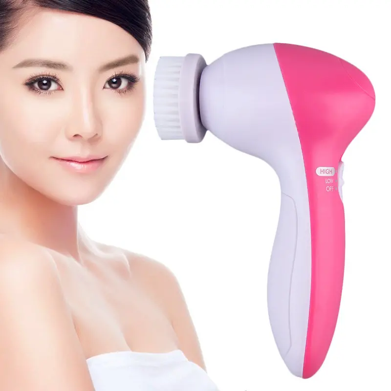 5 In 1 Body Face Skin Care Cleaning Wash Brush Spa Facial Beauty Relief Massager 1