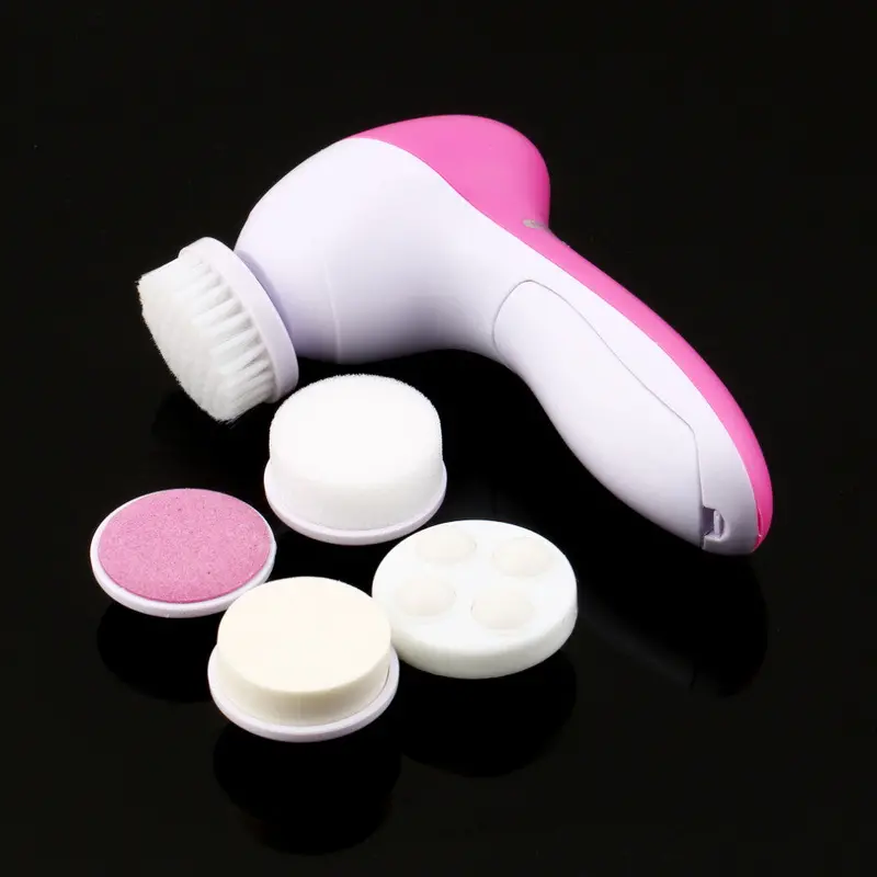 5 In 1 Multifunction Electric Face Facial Cleansing Brush Spa Skin Care Massage 1