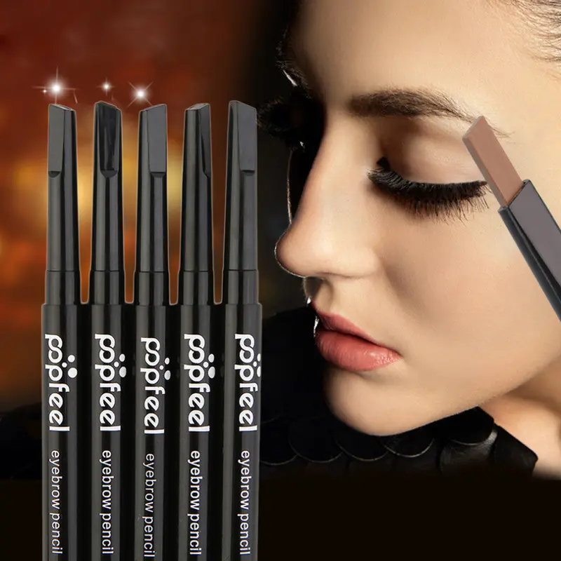 5 Pcs Waterproof Long Lasting Make Up Black Brown Eyebrow Pencil Eye Brow Liner Makeup Make Up Tools Multicolor 2