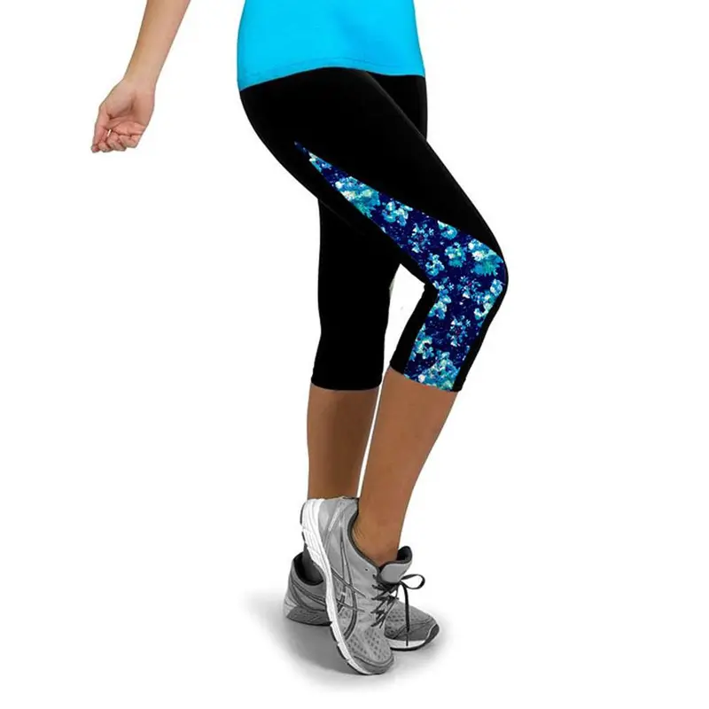 5 Types Elastic Fitness Tightsthree Quarter Length Pants Sports Pants Compression Workout 1