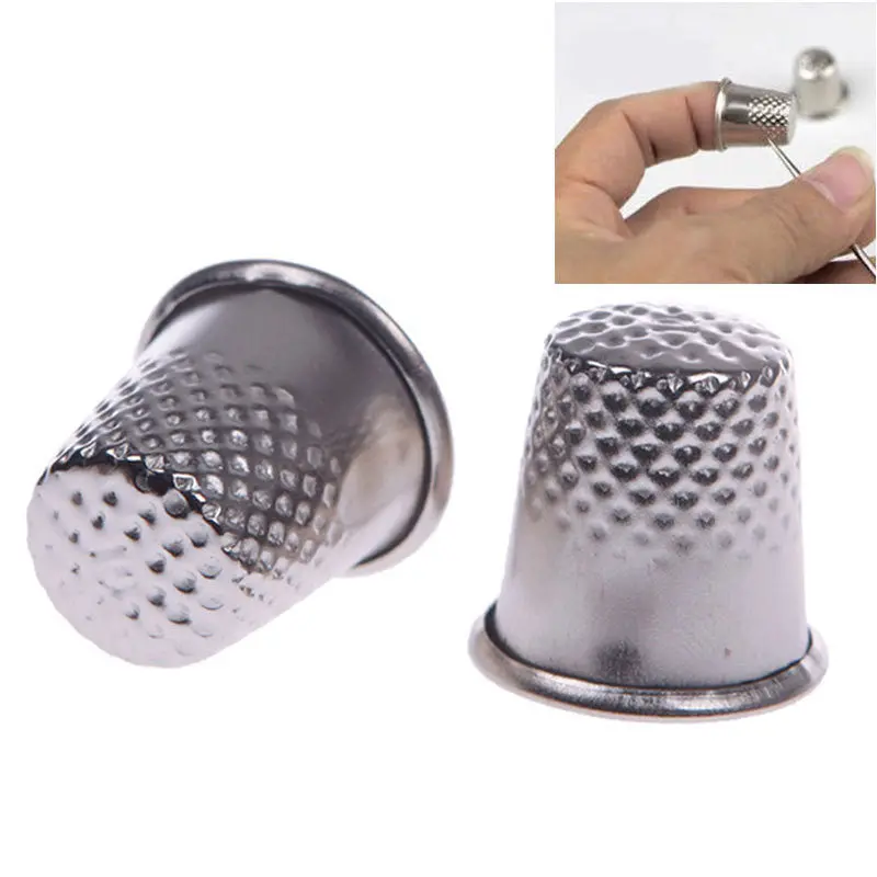 5 X 18Mm Finger Thimbles Metal Shield Sewing Grip Protector Pin Needle Shield Craft54824 1