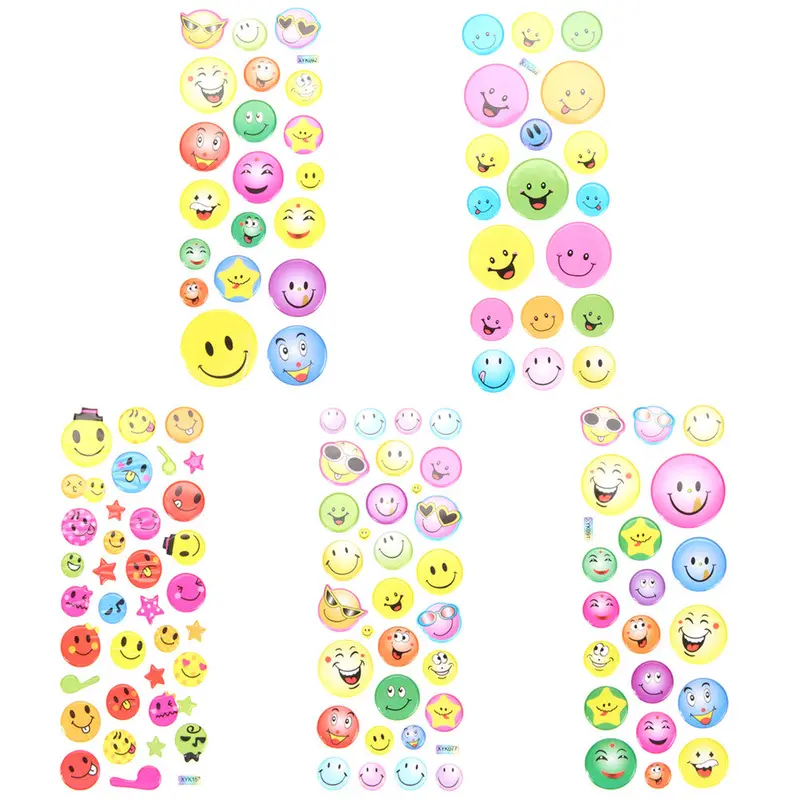 50 Sheets Cartoon Emoji Stickers Kids Baby Stickers Toys Reward Emoticons Stickers For Teacher Scrapbooking Romly Sent 1