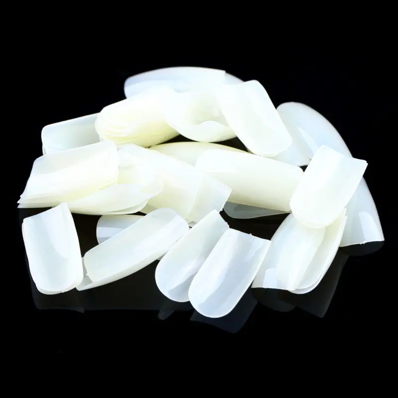 500Pcs False Nail Art Tips French Acrylic Artificial Full Stiletto Fake False Nail Art Decorations 1