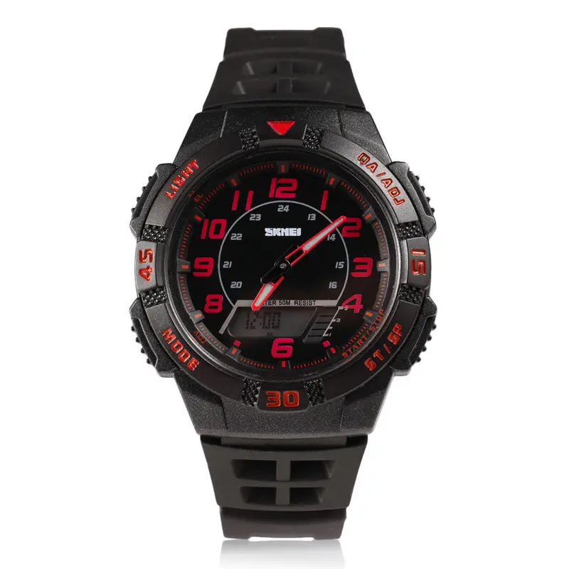 50M Waterproofdigital Sports Watch Dual Time Display Casual Electronics Wrist Watches 1