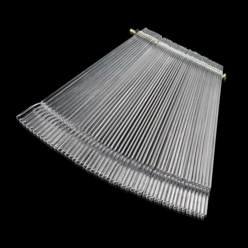 50Pcsset False Nail Art Tips Stick Display Practice Fan Board Transparent Nail Tools 1