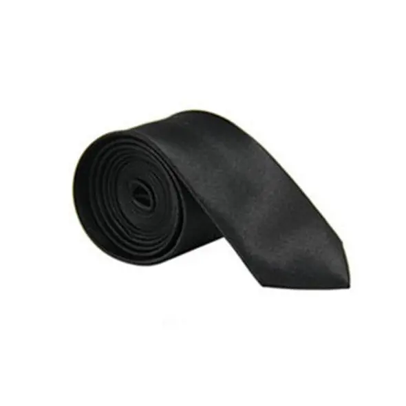 5Cm Classic Skinny Slim Ties Solid Color Plain Silk For Men Jacquard Woven Necktie Tie 20 Colors 1