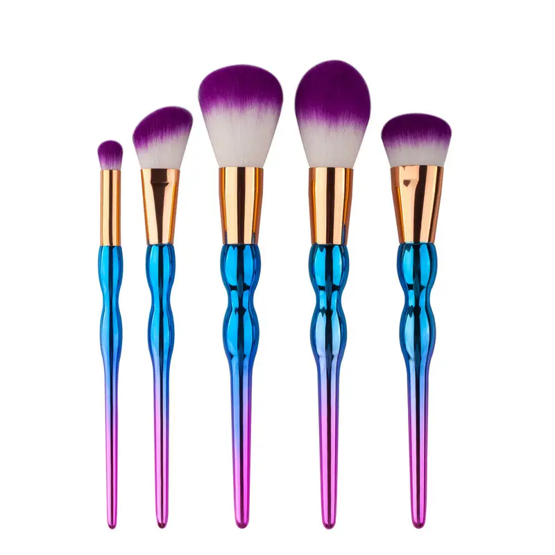 5Pcs/7Pcs/10Pcs Multicolor Gujhui Makeup Brushes Cosmetic Eyebrow Eyeliner Brush Foundation Make Up Brushes Makeup Brush 1