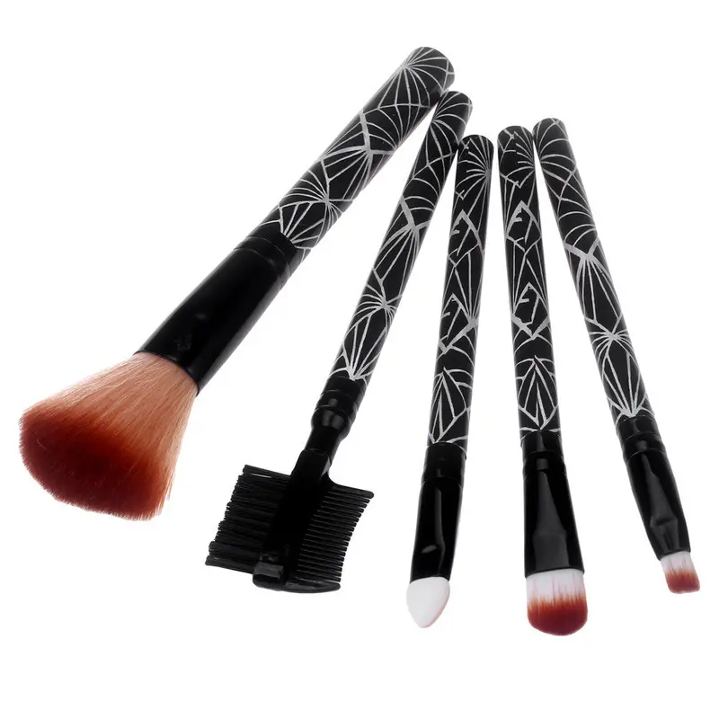 5Pcs Black Makeup Brushes Eyeshadow Professional Foundation Makeup Hair Brush Tool Make Up Paint Brush Concealer Brushes 1