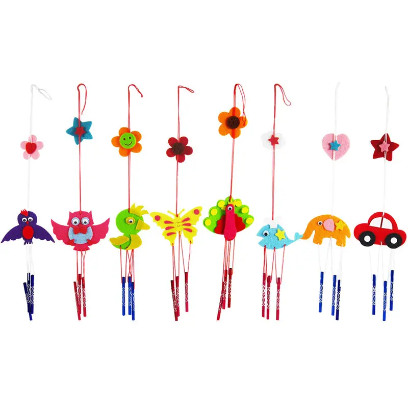5Pcs Diy Toy Puzzle Campanula Wind Chime Kids Kindergarten Manual Arts Crafts Toys Kids Educational Toys For Children 1