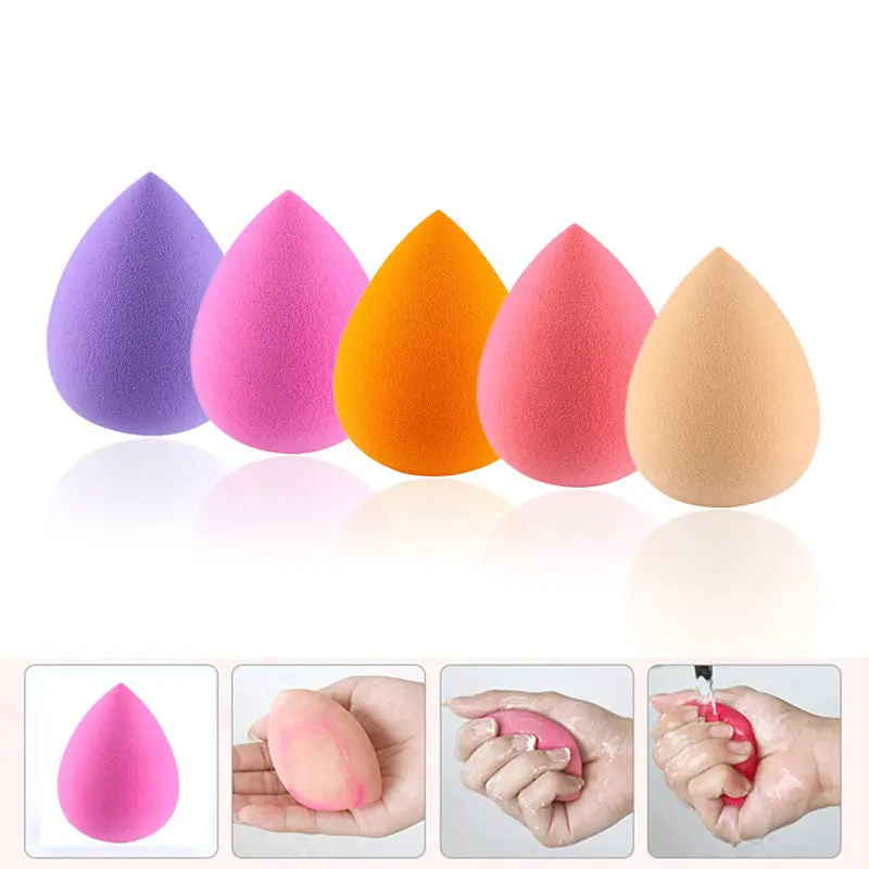 5Pcs Facial Makeup Sponge Puff Foundation Sponge Blending Flawless Powder Puff Pressional Cosmetic Tools 1