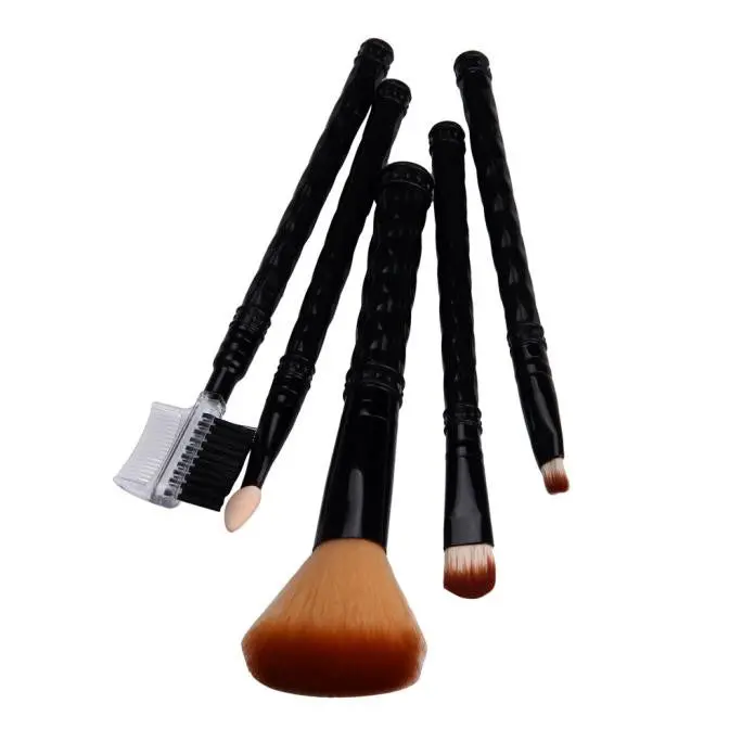 5Pcs Gujhui Professional Makeup Brushes Cosmetics Eyebrow Lip Eyeshadow Fiber Blush Foundation Makeup Brush Maquiagem Tools 2