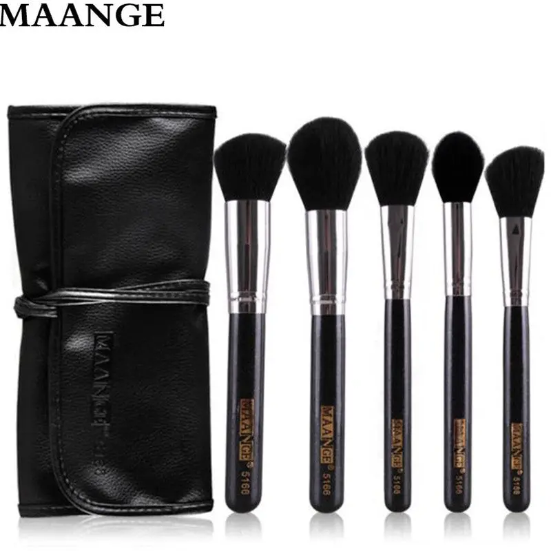 5Pcs Maange Multi-Function Cosmetic Brush Makeup Lip Eyebrows Eyeshadow Face Tools Blending Foundation Concealer Makeup Brushes 2