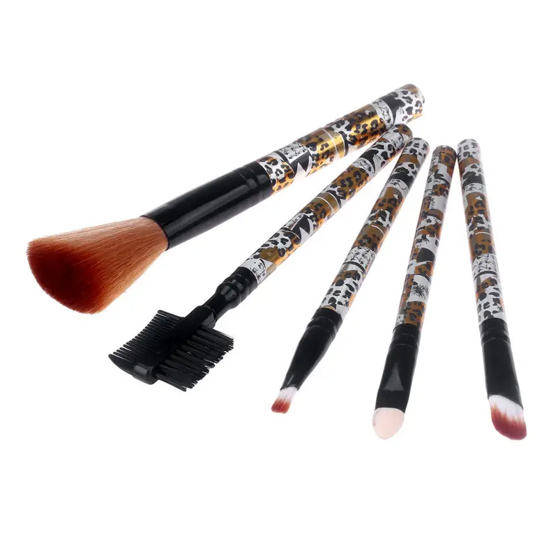 5Pcs Professional Foundation Makeup Brushes Eyeshadow Makeup Hair Brush Tool Make Up Paint Brush Concealer Cleaning Brushes 2