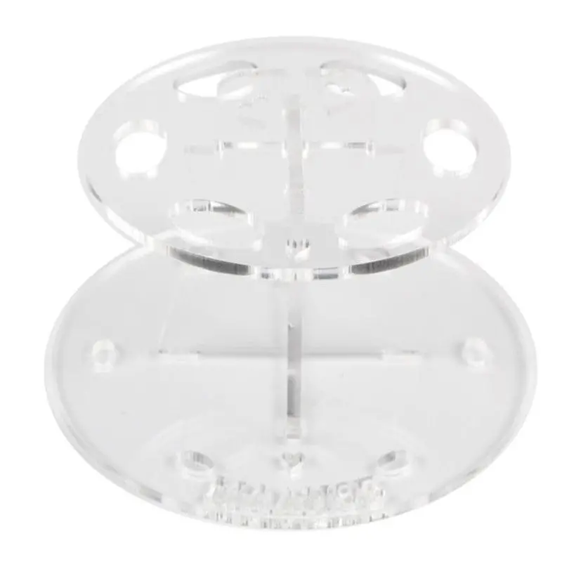 6 Hole Tooth Brush Holder Drying Rack Organizer Shape Oval Makeup Brushes Tools Holder Brushes Eyeshadow Brush Shelf Tool 2