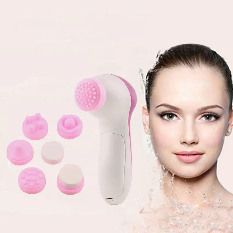 6 In 1 Multifunction Electrical Brush Spa Operated Kit Facial Cleansing Face Care Massager 1