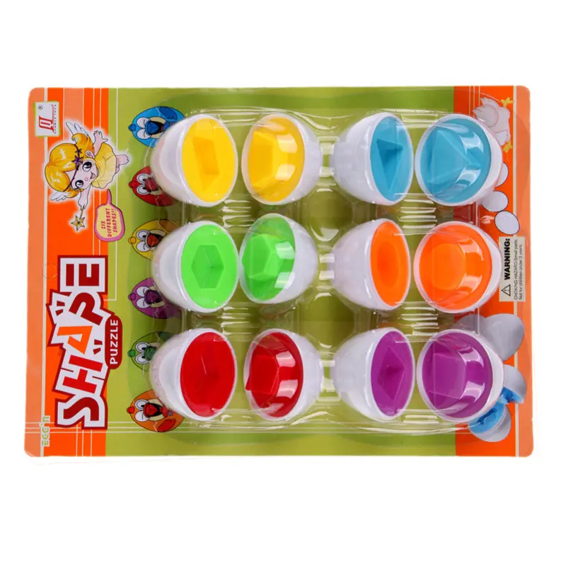 6 Pairs Full Eggs Children Pretend Puzzle Toys Traning Non Toxic Toy Plastic Matching Eggs 1