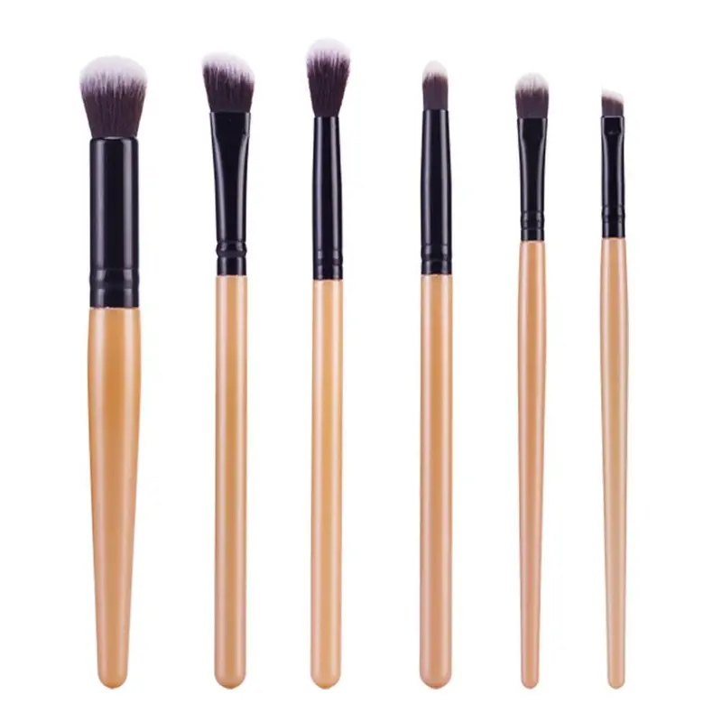 6 Pcs Black Makeup Brushes Eyeshadow Professional Foundation Makeup Hair Brush Tool Kits Make Up Paint Brush Brushes 1