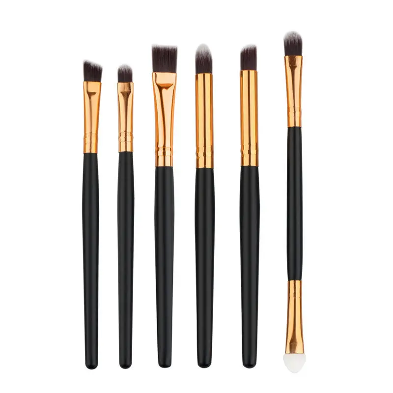 6 Pcs Pro Makeup Brushes Make Up Wood Tools Cosmetics Powder Foundation Lip Face Eyeshadows Brush Kits Pincel Maquiagem 1