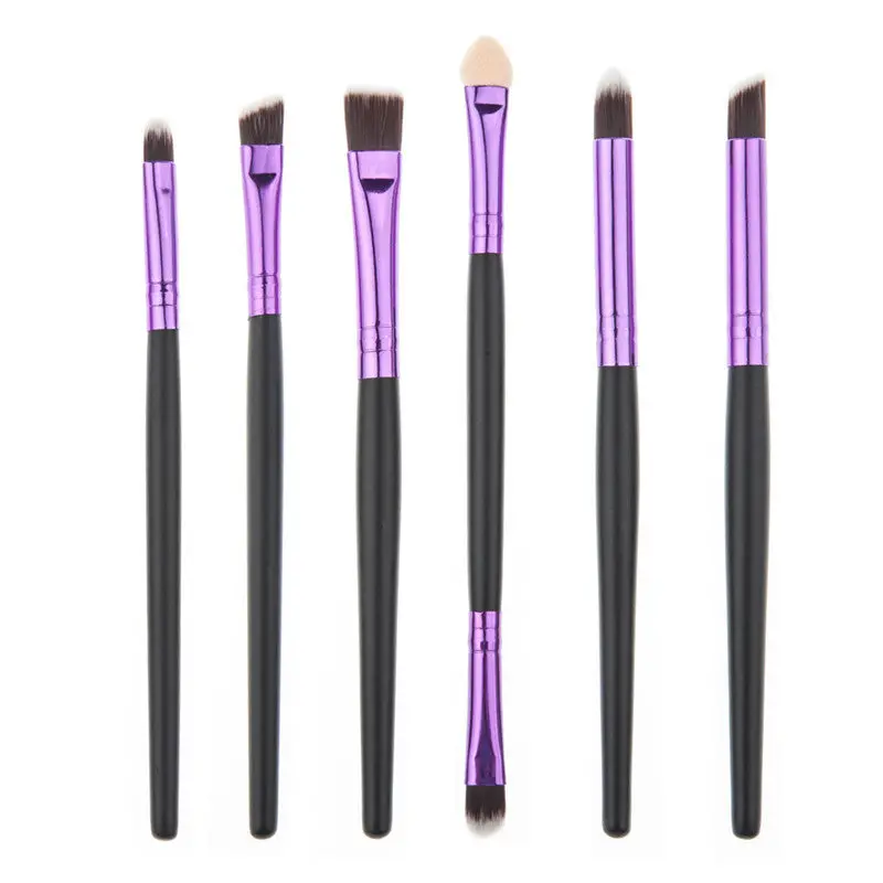 6 Pcs Professional Makeup Brushes Make Up Wood Tools Cosmetics Powder Foundation Face Eyeshadows Brush Pincel Maquiagem 1