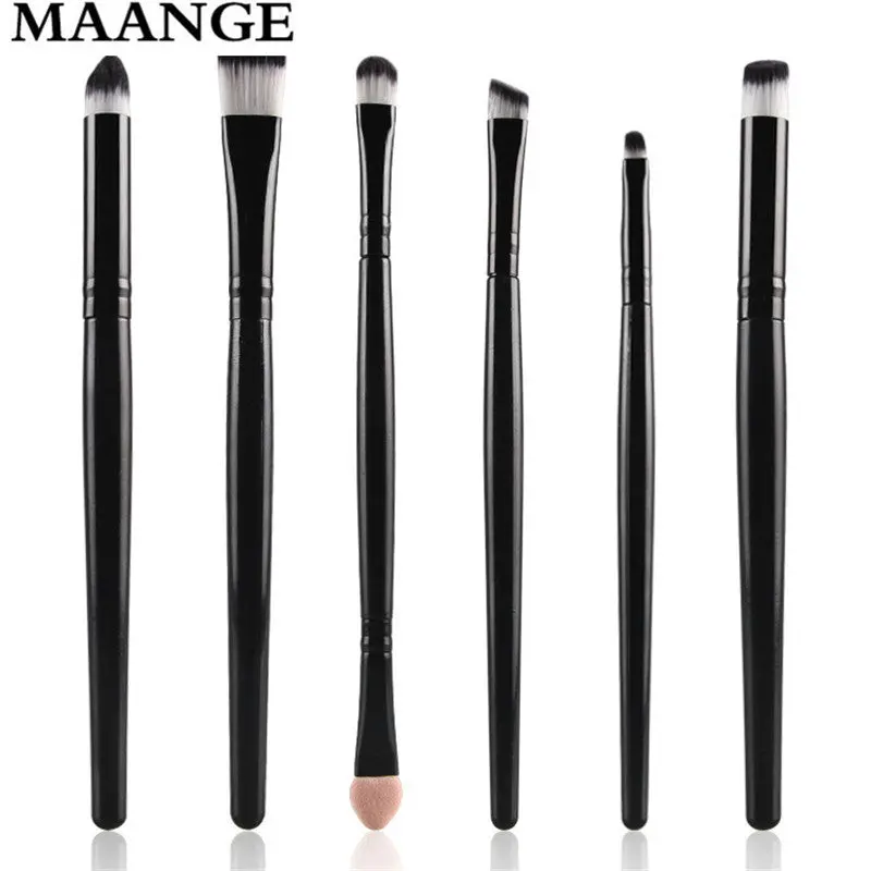 6 Pcs Professional Makeup Brushes Pro Powder Blush Foundation Eyeshadow Eyeliner Lip Cosmetic Brush Kit Beauty Makeup Tools 2