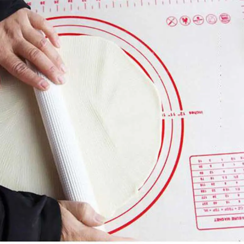 60*40Cm Food Grade Silicone Dough Rolling Mat Fiberglass Baking Sheet Rolling Dough Pastry Cakes Bakeware Liner Pad Mat82619 1