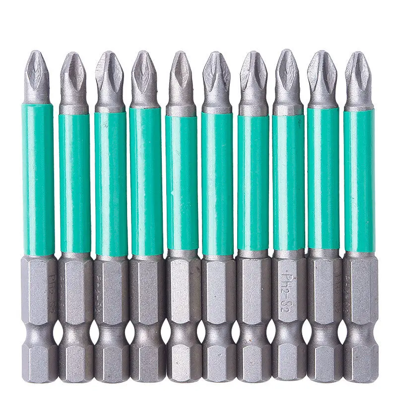 60Mm 10Pcs Quick Release Magnetic Screwdriver Extension Bit Holder 1/4" Hex Shank Screwdriver Drill Bits Minitool Set 86746 1