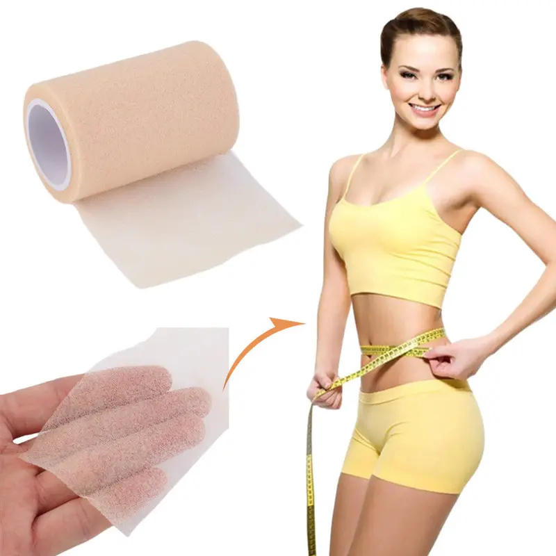 6Cm*2.5M Feet Nude Foam Medical Therapy Sports Tape Bandage Body Slim Sponge 1