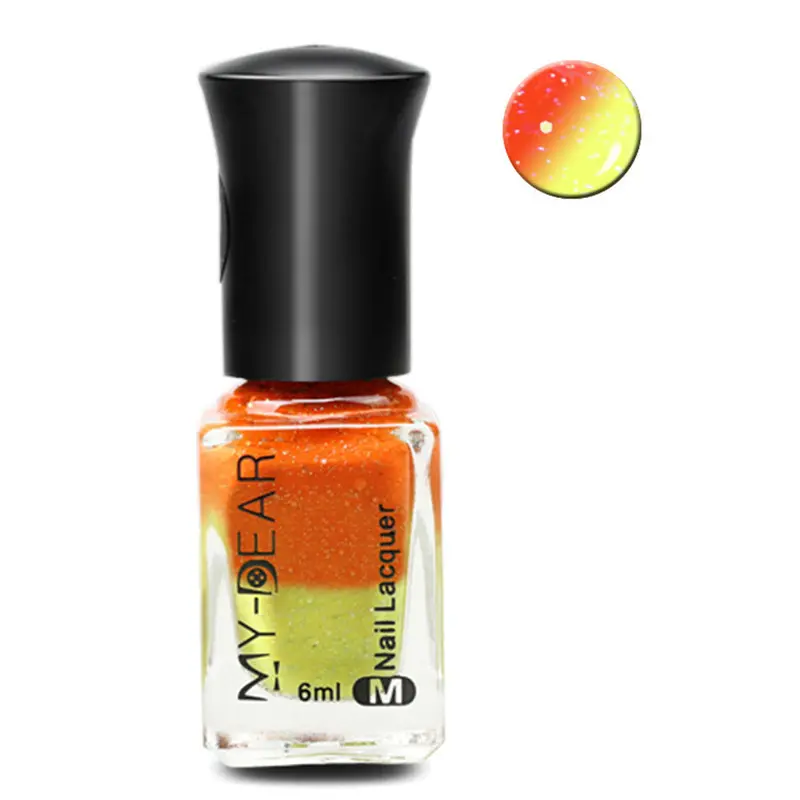 6Ml Temperature Color Changing Thermal Nail Polish Peel Off Varnish 14 Colors 1
