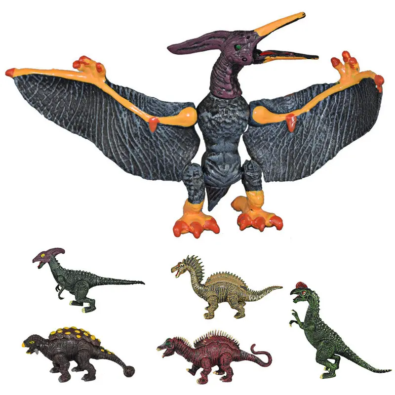 6Pcs 15Cm Dinosaur Plastic Jurassic Play Model Action Figures Toy Pterosaur Dinosaur Toys For Children 1