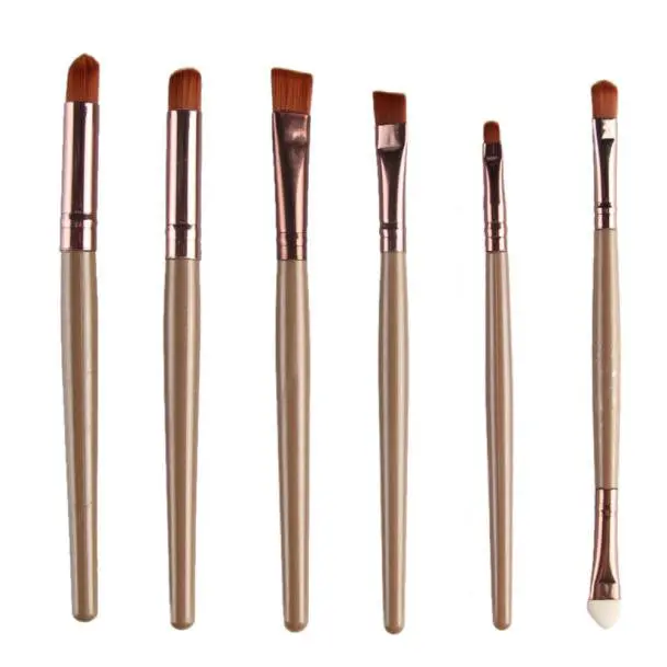 6Pcs Maange Makeup Brushes Professional Cosmetics Eyeshadow Powder Foundation Brush Ovale Rose Gold Make Up Brushes Tool Kit 1