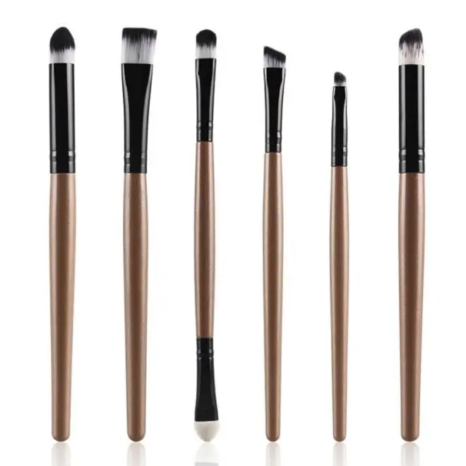 6Pcs Maange Makeup Brushes Professional Lip Eyeshadow Powder Foundation Brush Rose Gold Make Up Brushes Cosmetics Kits Tools 1