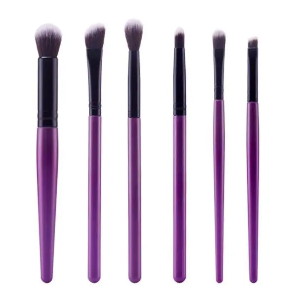 6Pcs Maange Makeup Brushes Professional Lip Eyeshadow Powder Foundation Brush Rose Gold Make Up Brushes Cosmetics Kits Tools 10