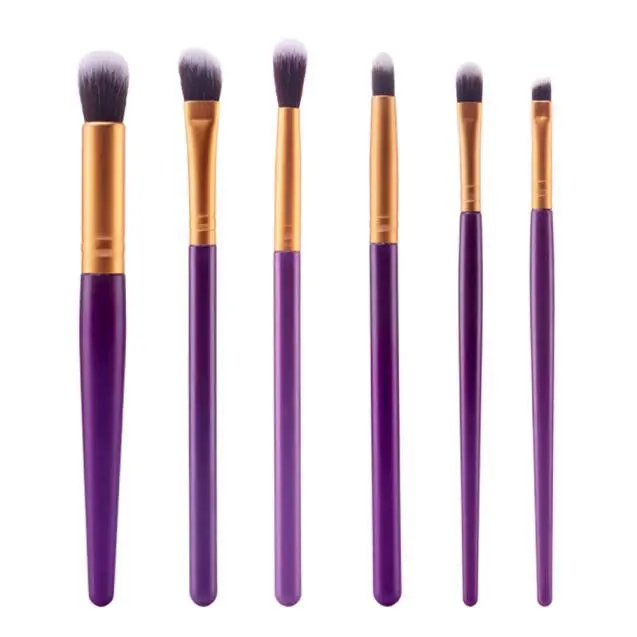 6Pcs Maange Makeup Brushes Professional Lip Eyeshadow Powder Foundation Brush Rose Gold Make Up Brushes Cosmetics Kits Tools 11