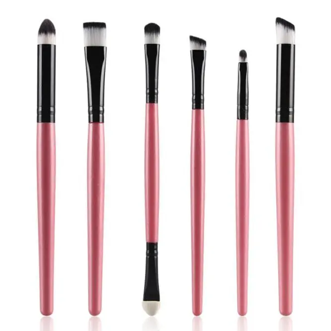 6Pcs Maange Makeup Brushes Professional Lip Eyeshadow Powder Foundation Brush Rose Gold Make Up Brushes Cosmetics Kits Tools 2