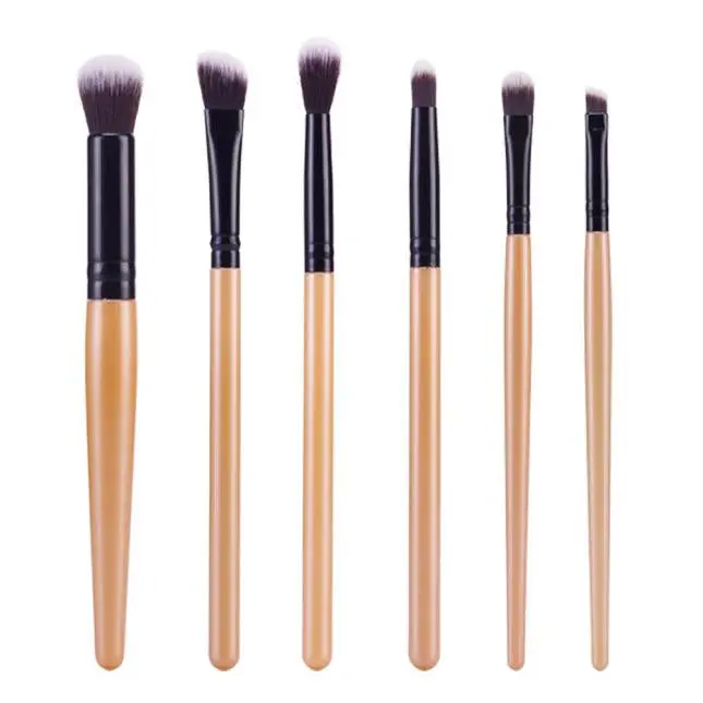 6Pcs Maange Makeup Brushes Professional Lip Eyeshadow Powder Foundation Brush Rose Gold Make Up Brushes Cosmetics Kits Tools 7
