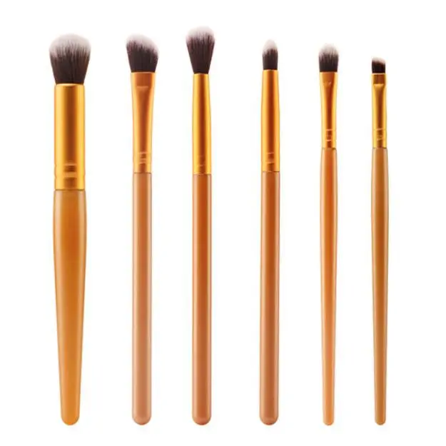 6Pcs Maange Makeup Brushes Professional Lip Eyeshadow Powder Foundation Brush Rose Gold Make Up Brushes Cosmetics Kits Tools 8