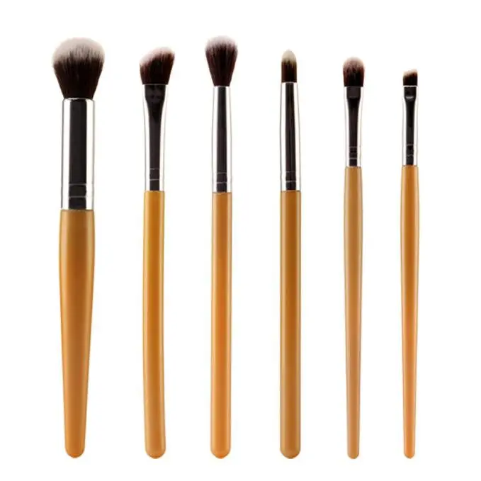 6Pcs Maange Makeup Brushes Professional Lip Eyeshadow Powder Foundation Brush Rose Gold Make Up Brushes Cosmetics Kits Tools 9