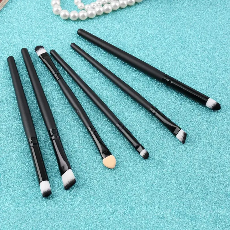 6Pcs Makeup Eyeliner Eyeshadow Cosmetic Eye Brushes Tool Kit Set 1