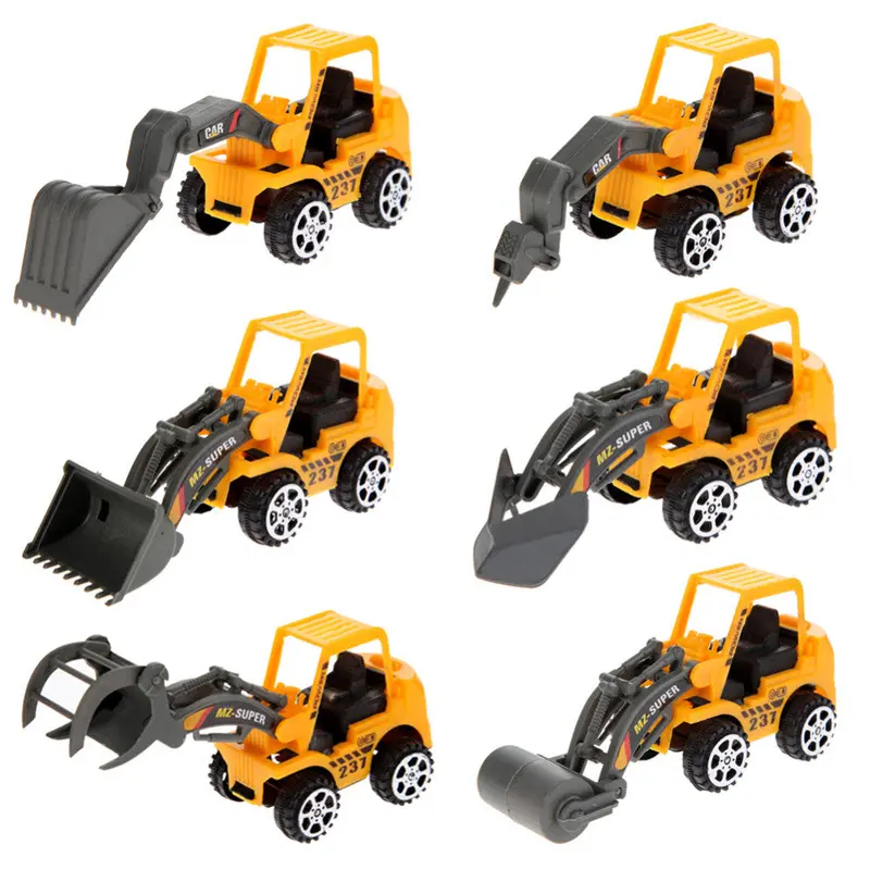6Pcs Mini Car Toys Kids Forklift Vehicle S Educational Toys Engineering Vehicle Model Car Toys For Children 1