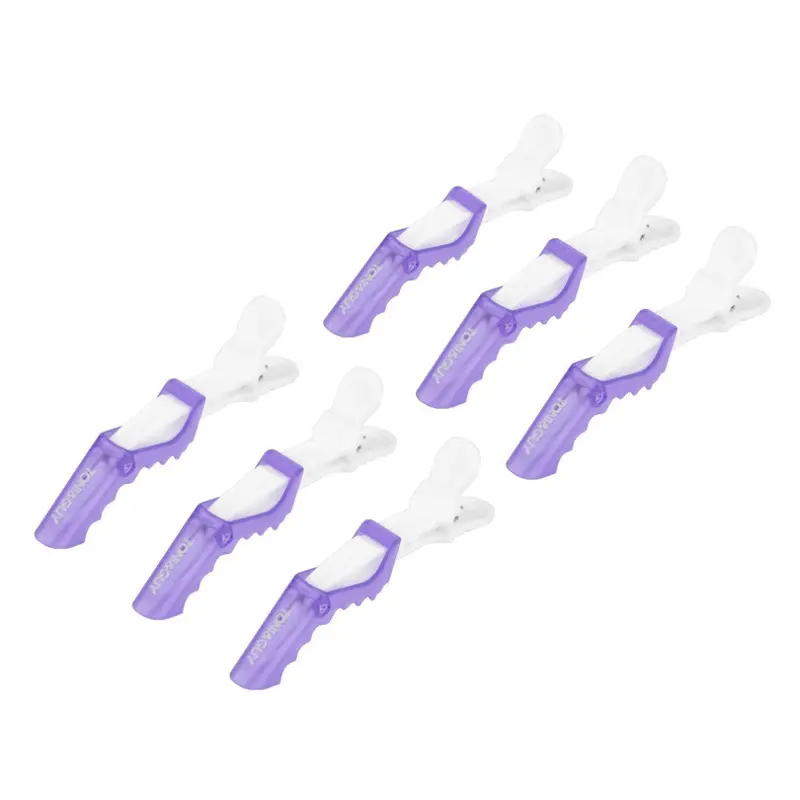 6Pcs Plastic Crocodile Hairdressing Hair Styling Sectioning Clamp Hair Clip 2
