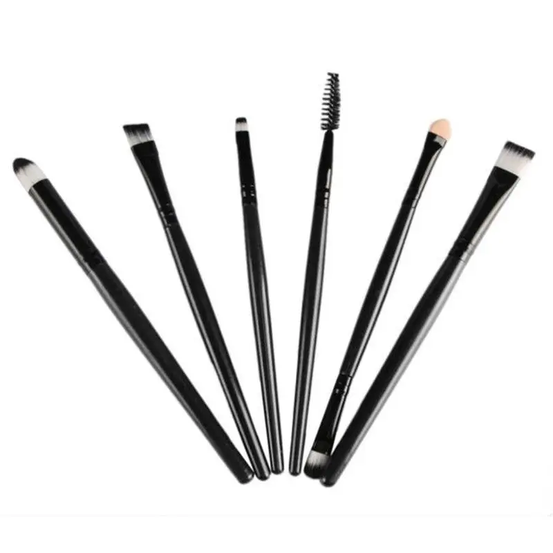 6Pcs Pro Makeup Brushes Make Up Cosmetics Brush Eyeliner Eye Shadow Eyebrow Lip Toothbrush Cosmetic Powder Foundation Tools 1
