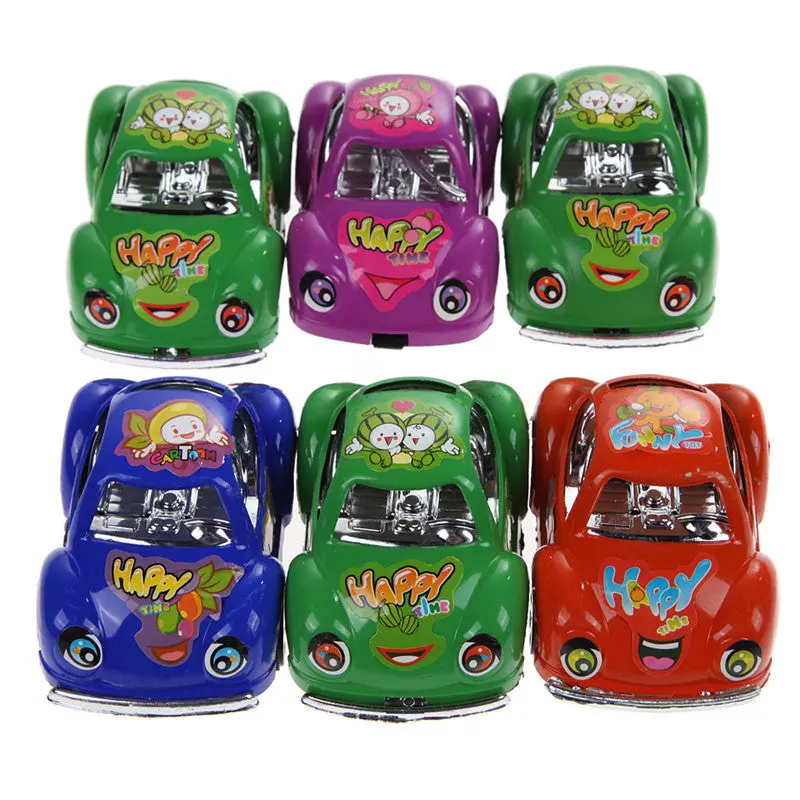 6Pcs Pullback Toy Cars Colorful Fun Mini Pull Back Car Vehicle Toys For Children Kids 1