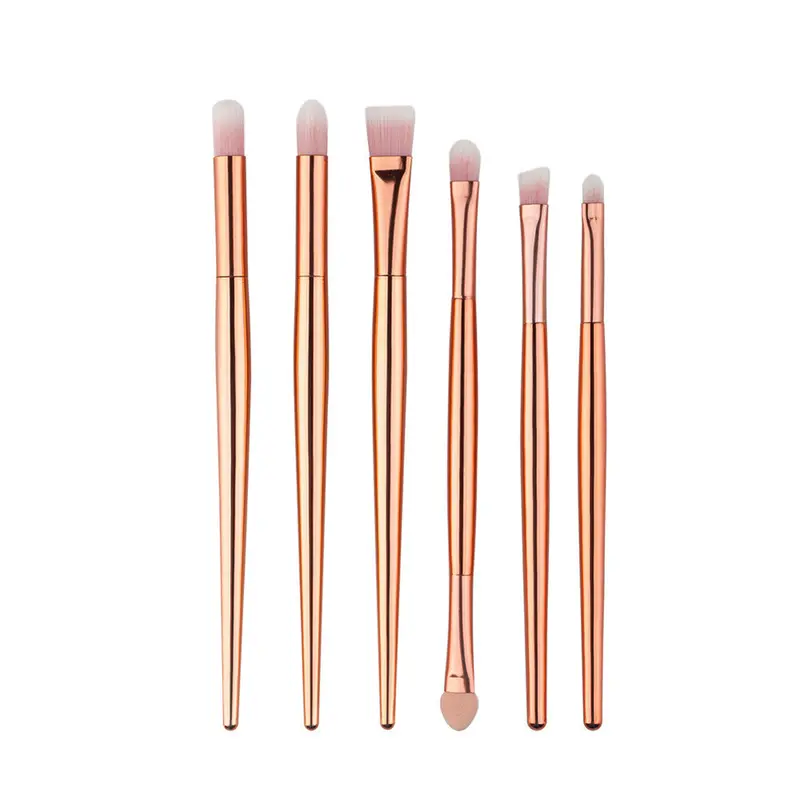 6Pcs Rose Gold Makeup Brushes Pressional Eyeshadow Blush Powder Foundation Brush Tools Maquiagem 1
