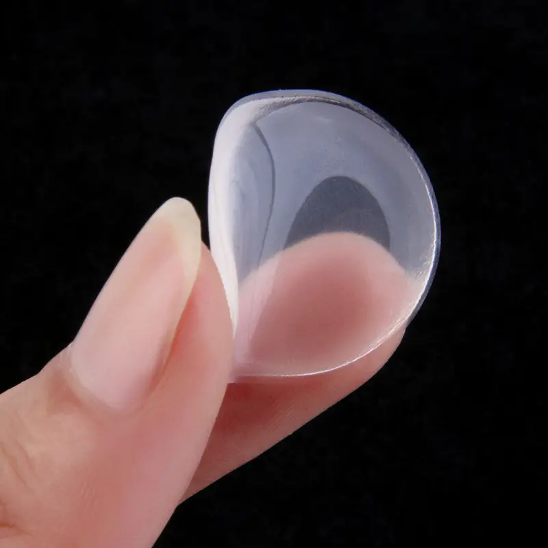 6Pcs Soft Silicone Transparent Gel Shoe Insole Inserts Pad Cushion Foot Care Heel Grips Liner 1