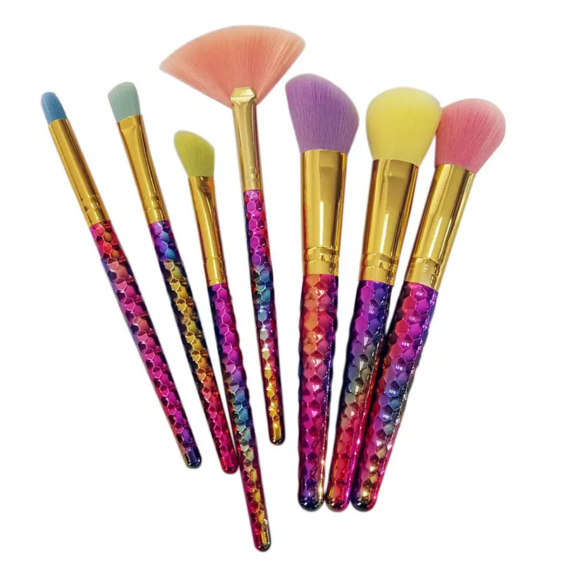 7 Pcs Gujhui Professional Foundation Power Makeup Brushes Eyebrow Eyeliner Blush Concealer Make Up Brushes Tools Kits 1