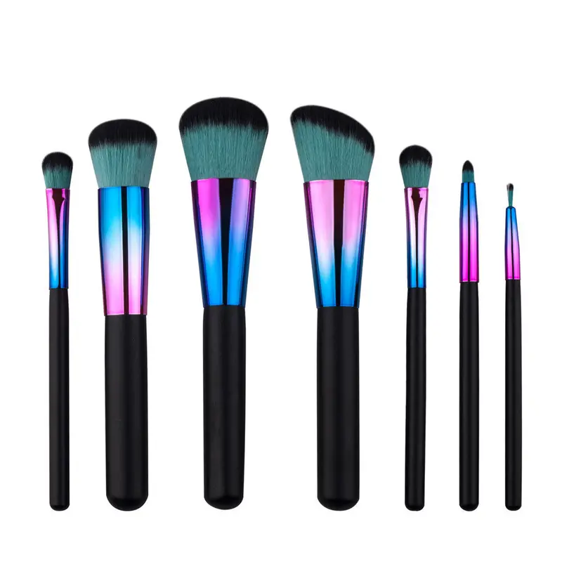 7Pcs/8Pcs Qibest Professional Makeup Brushes Maquillage Rose Gold Pencil Brush Eyebrow Foundation Make Up Brushes Cosmetics 3