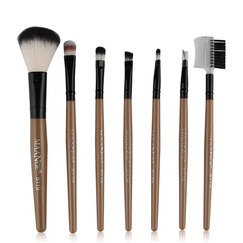 7Pcs Maange Pinceaux De Maquillage Pro Makeup Brushes Eyebrow Foundation Pencil Brush Make Up Brushes Cosmetics Tools Kits 1