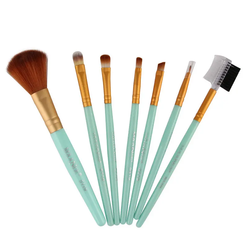 7Pcs Maange Pinceaux De Maquillage Pro Makeup Brushes Eyebrow Foundation Pencil Brush Make Up Brushes Cosmetics Tools Kits 6